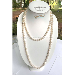 [NW104] Genuine White Freshwater Pearl Necklace
