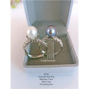 [RS246] Genuine Freshwater Pearls Ring