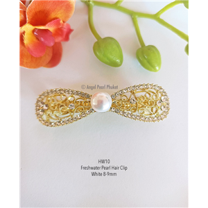 [HW10] Genuine Freshwater Pearl Hair Clip