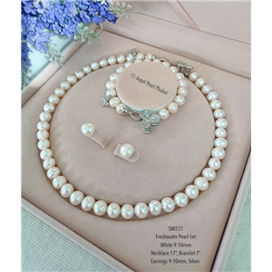 [SW231] Genuine White Freshwater Pearl Set