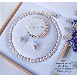 [SW209] Genuine White Freshwater Pearl Set