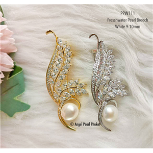 [PPW111] Genuine Freshwater Pearl Brooch