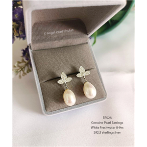 [ER528] Genuine Freshwater Pearl Earrings