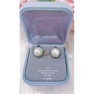 [ER525] Genuine Freshwater Pearl Non Pierced Earrings