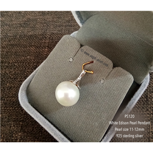 [PS120] Genuine White Baroque Freshwater Pearl Pendant