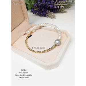 [BW126] Genuine Freshwater Pearl Bangle