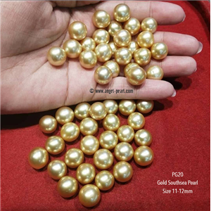 [PG20] Genuine Gold Southsea Pearls