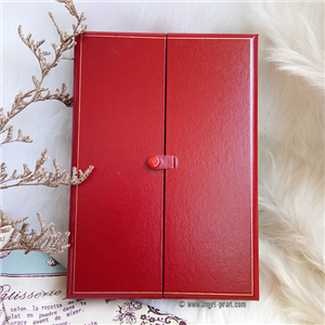 [B01] Luxurious Red with gold trim jewellery box