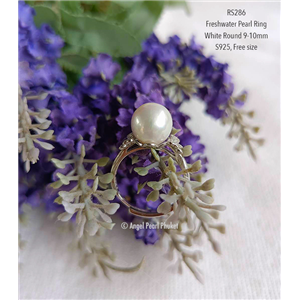 [RS286] Genuine Freshwater Pearls Ring