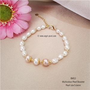 [BM53] Genuine Freshwater Pearl Bracelet 