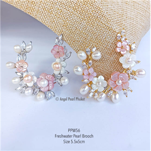 [PPW56] Genuine Freshwater Pearl Brooch