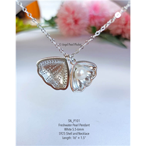 [SN_P101] Genuine Freshwater Pearl Pendant Necklace 