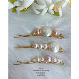 [HM07] Genuine Freshwater Pearl Hair Clip