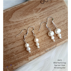 [ER470] Genuine Freshwater Pearl Earrings