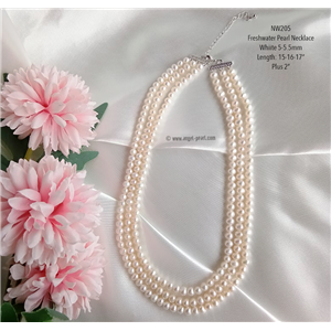 [NW205] Genuine Mini White Freshwater Pearl Necklace 