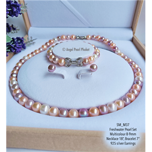 [SM_M37] Genuine Multicolour Freshwater Pearl Set