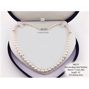 [NW219] White Akoya Pearl Necklace