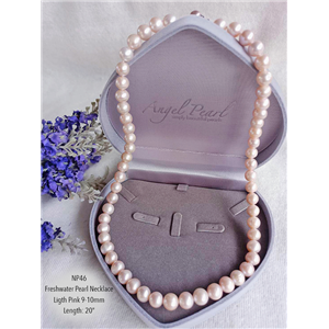 [NP46] Genuine Light Pink Freshwater Pearl Necklace