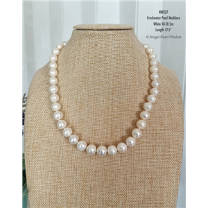 [NW237] Genuine White Freshwater Pearl Necklace