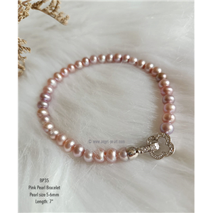 [BP35] Genuine Pnk Freshwater Pearl Bracelet 