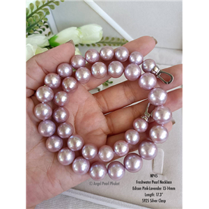 [NP45] Genuine Edison Pink-Lavender Freshwater Pearl Set