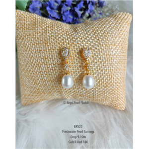 [ER523] Genuine Freshwater Pearl Earrings