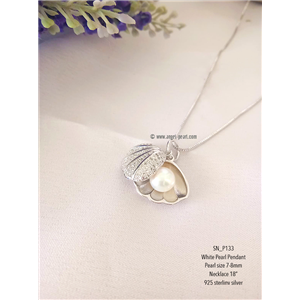 [SN_P133] Genuine Freshwater Pearl Pendant Necklace 