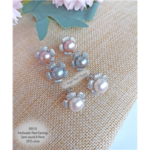 [ER510] Genuine Freshwater Pearl Earrings