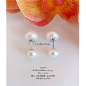 [ER509] Genuine Dior Inspired Pearl Earrings