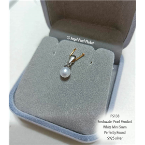 [PS138] Genuine White Freshwater Pearl Pendant