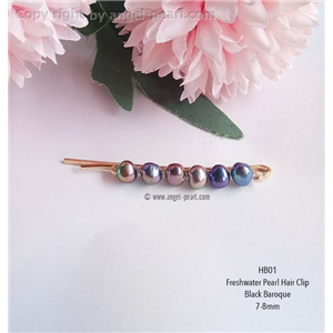 [HB01] Genuine Freshwater Pearl Hair Clip