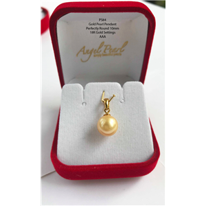 [PS84] Genuine Gold Freshwater Pearl Pendant