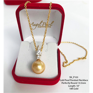 [SN_P103] Genuine Freshwater Pearl Pendant Necklace 