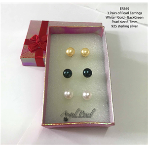 [ER369] Genuine Freshwater Pearl Earrings